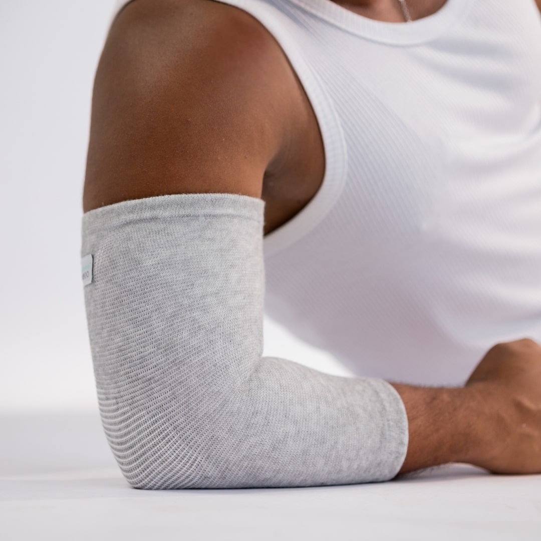 Premium Bamboo Elbow Sleeve for All-Day Comfort & Support